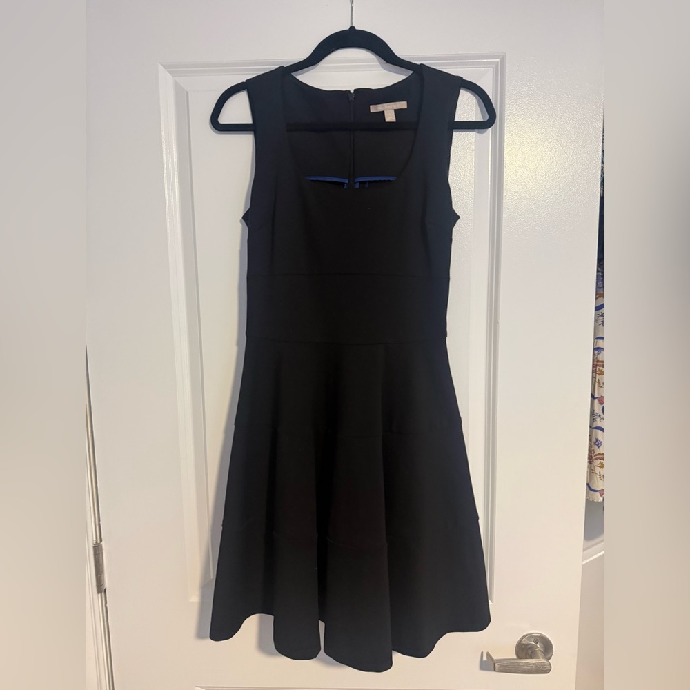 Banana Republic Black Sleeveless Fit-and-Flare Dress